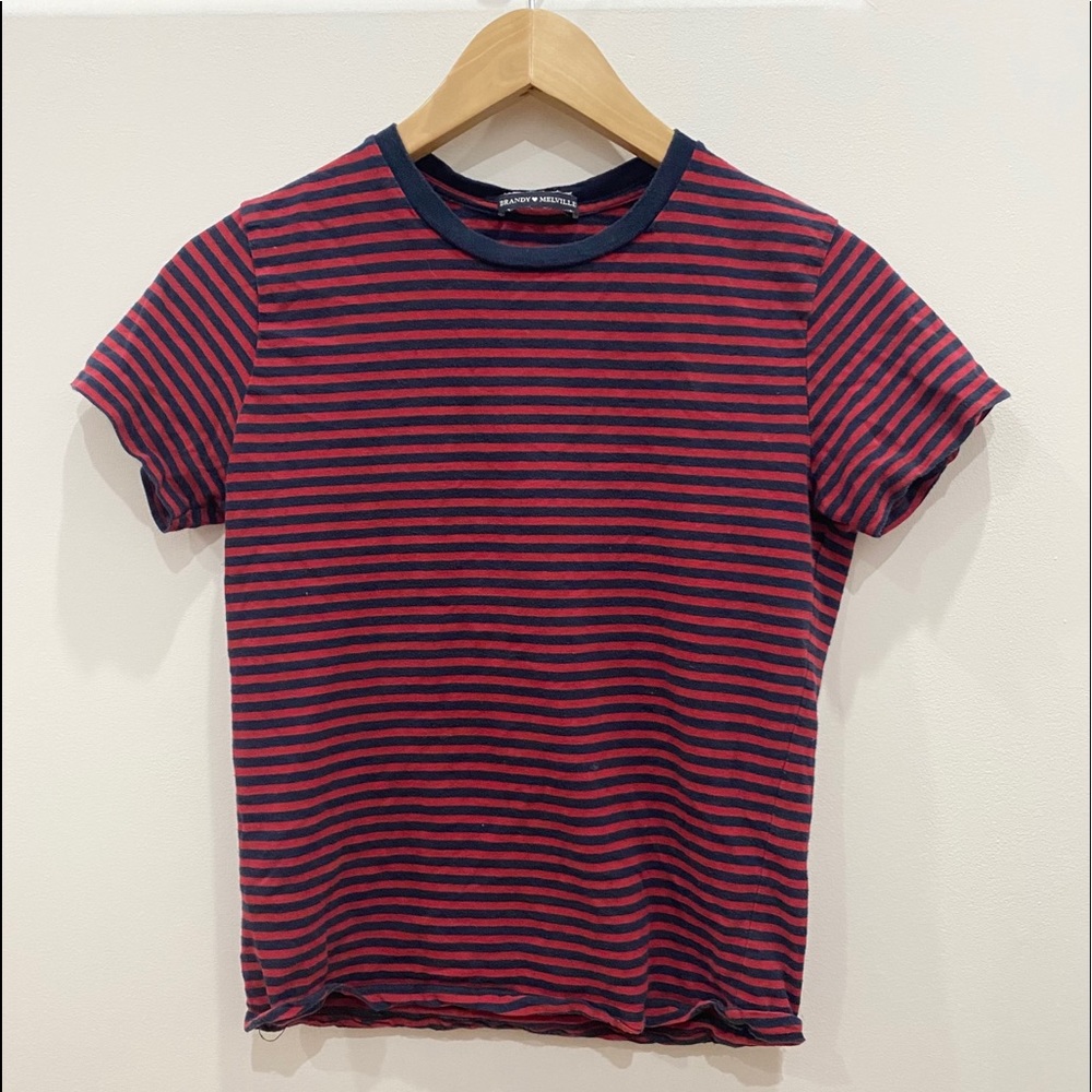 brandy melville striped tee